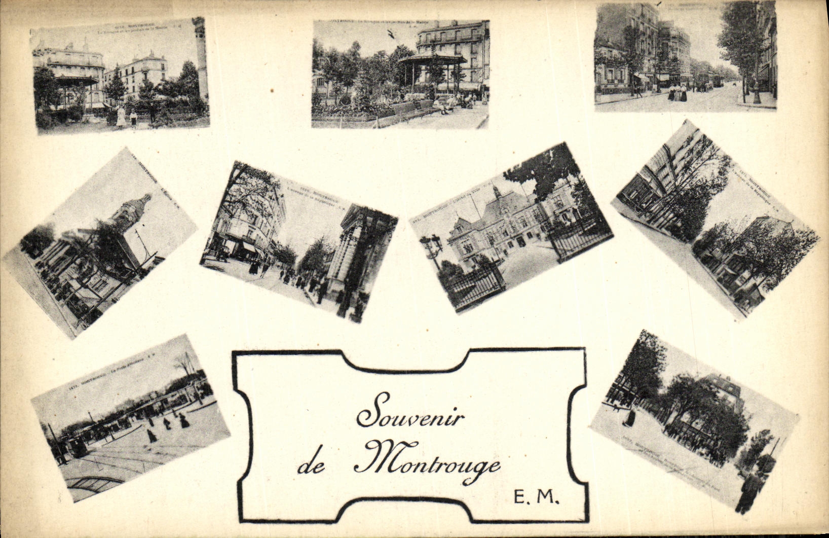 VINTAGE POSTCARD To remember of Montrouge