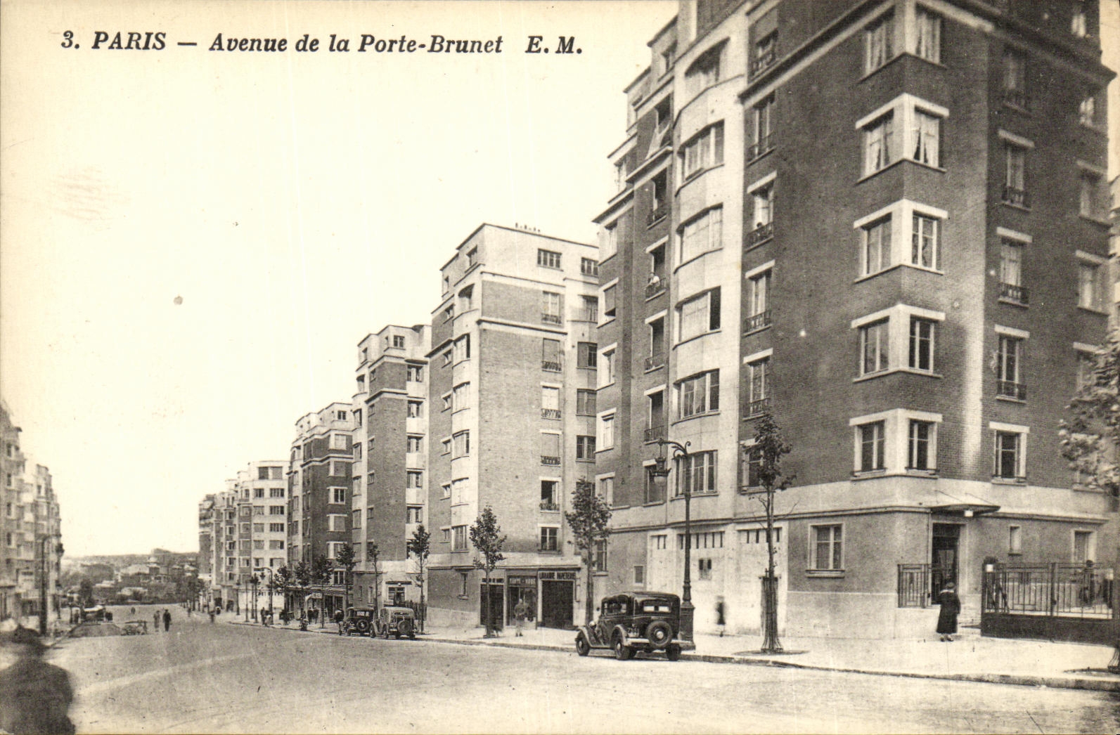 CPA Paris Avenue de la Porte Brunet