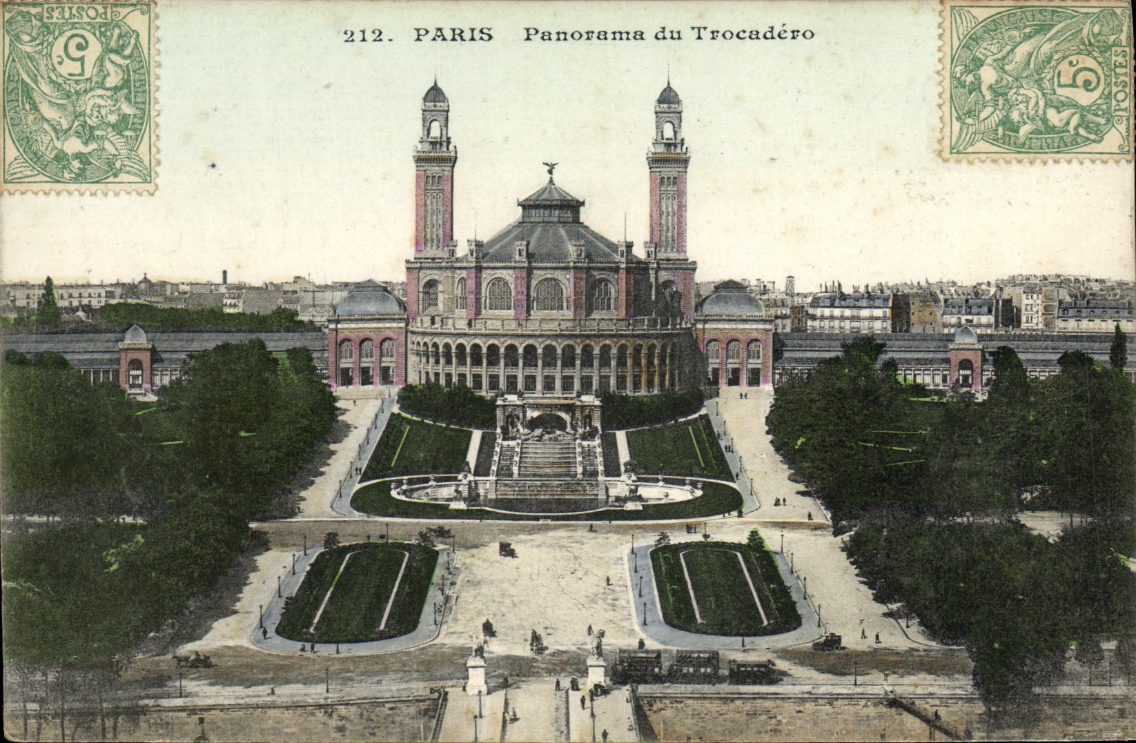 CPA Paris Panorama du Trocadero