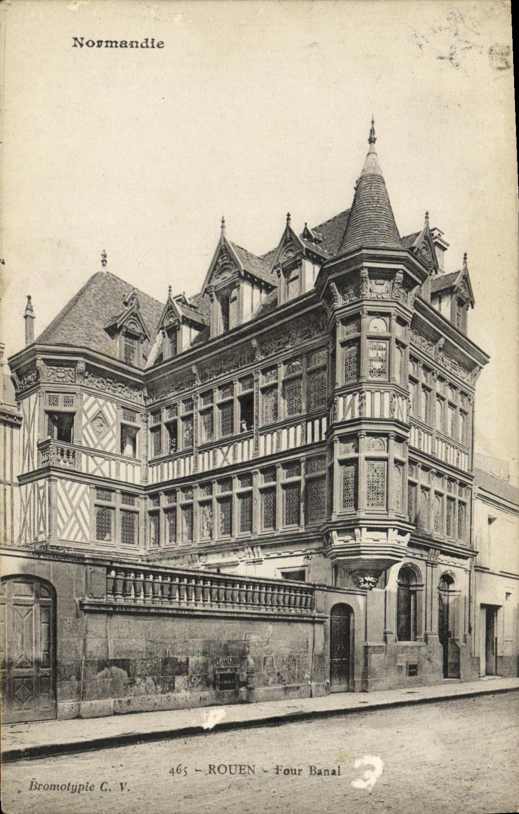 VINTAGE POSTCARD Rouen Communal oven