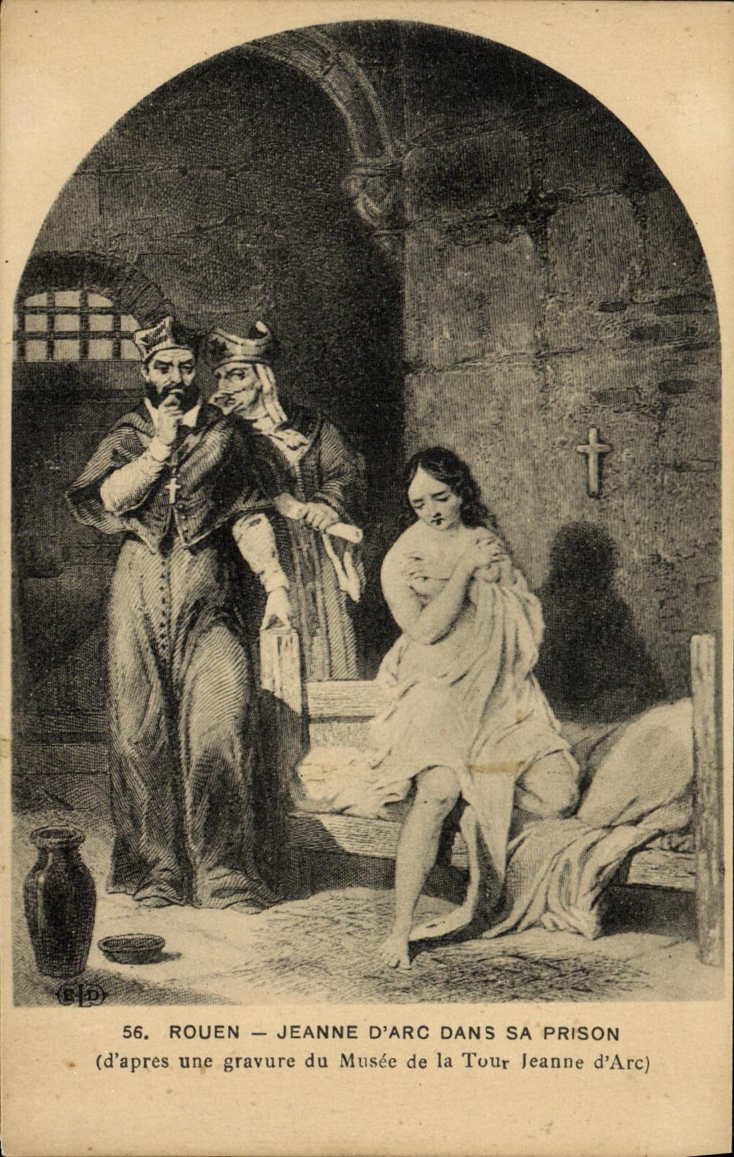 VINTAGE POSTCARD Rouen Jeanne D Arc In Her Prison