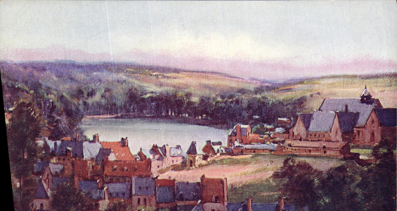 VINTAGE POSTCARD Holy Valery in Caux L late port