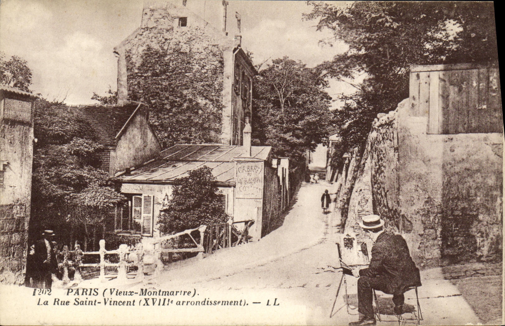 CPA Paris La Rue Saint Vincent Vieux Montmartre