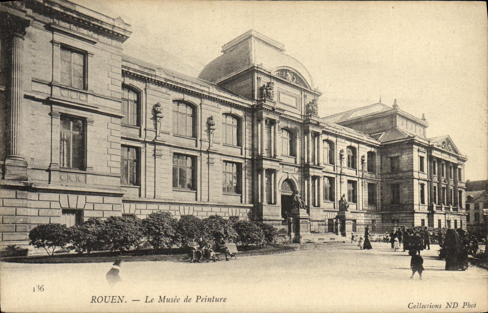 VINTAGE POSTCARD Rouen the Museum of Painting