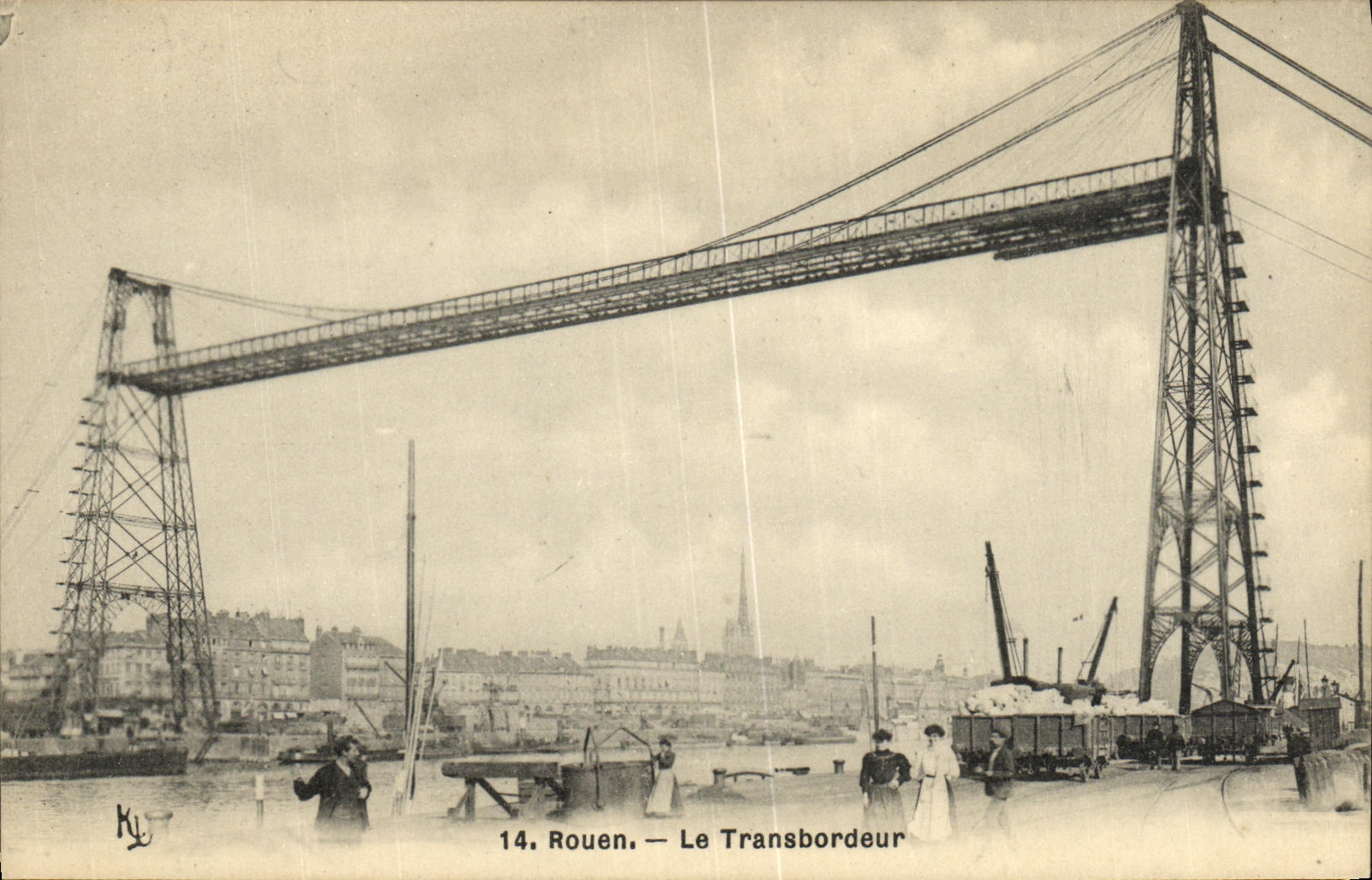 VINTAGE POSTCARD Rouen the Transporter