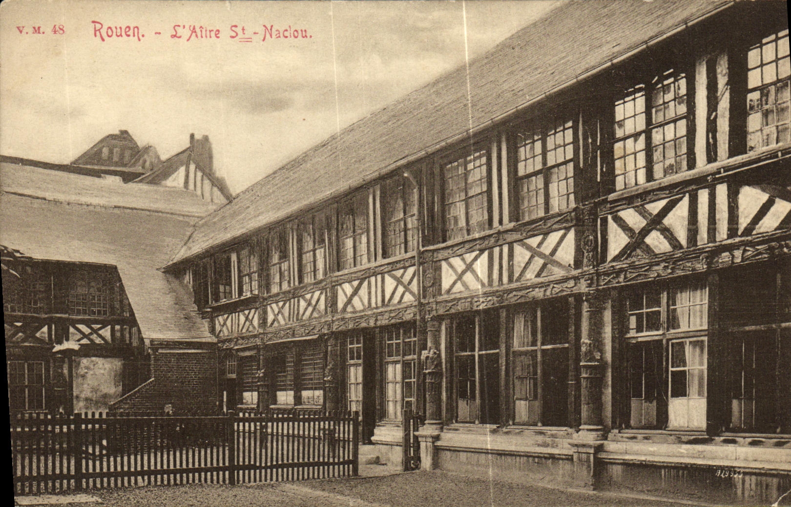 VINTAGE POSTCARD Rouen L aitre St Maclou