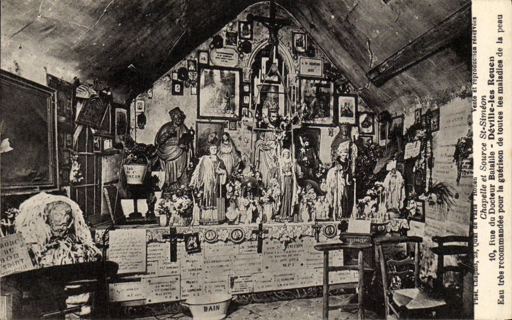 Camara acorazada de Deville Ruan de la POSTAL de la VENDIMIA y calle del St Simeon de la fuente del doctor Batalile