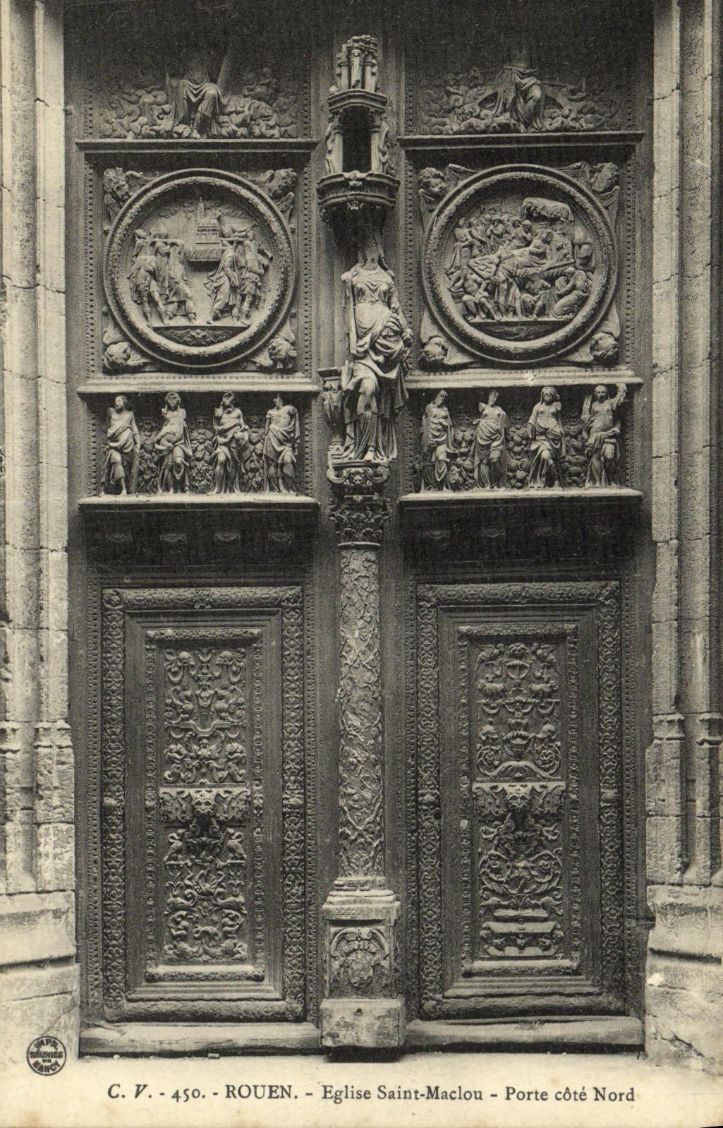 VINTAGE POSTCARD Rouen Eglise Maclou Saint Carries Northern Dimension