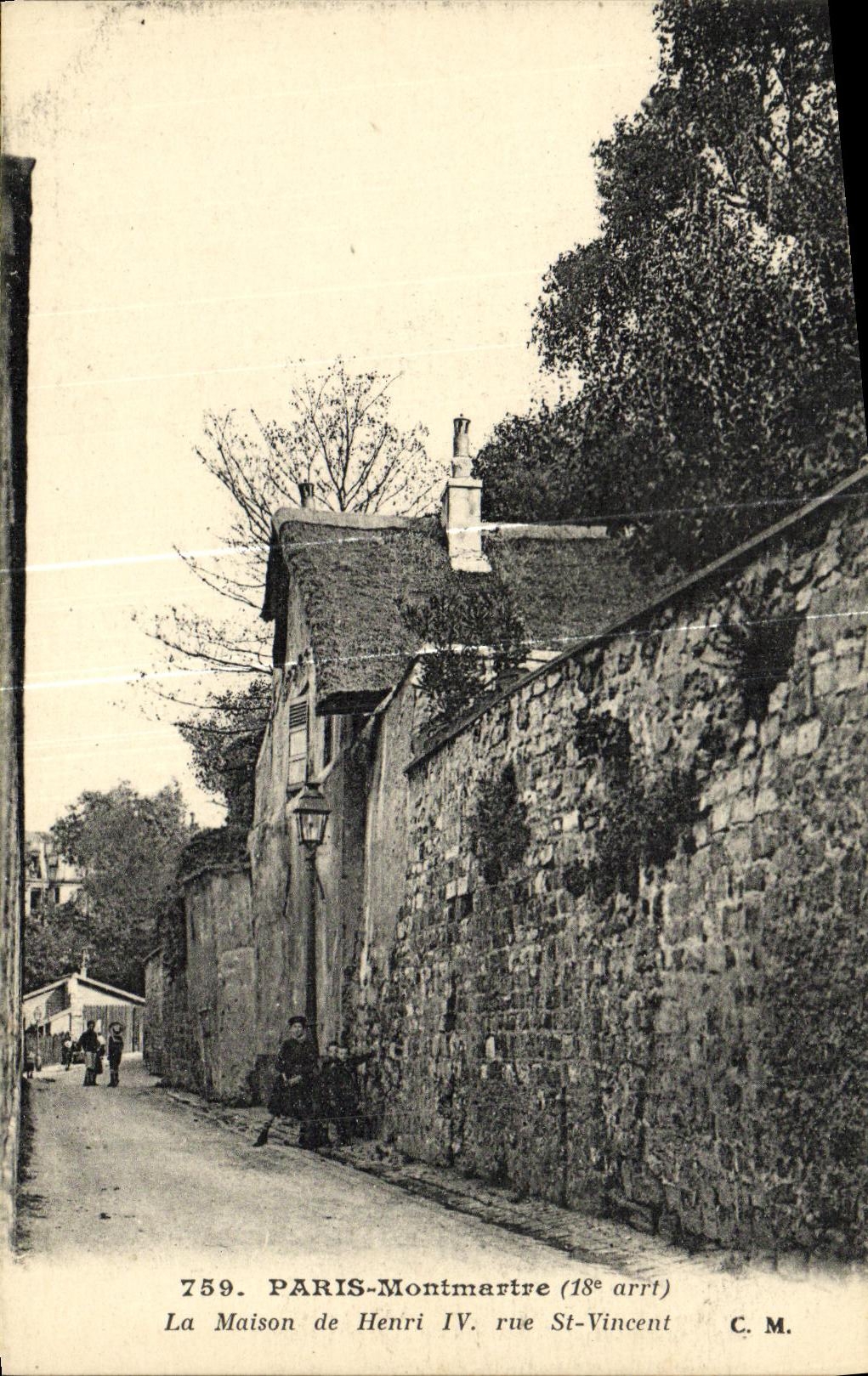 CPA Paris Montmartre La Maison de Henri IV Rue St Vincent