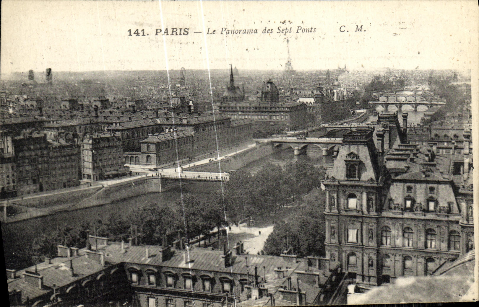 CPA Paris Le Panorama des Sept Ponts
