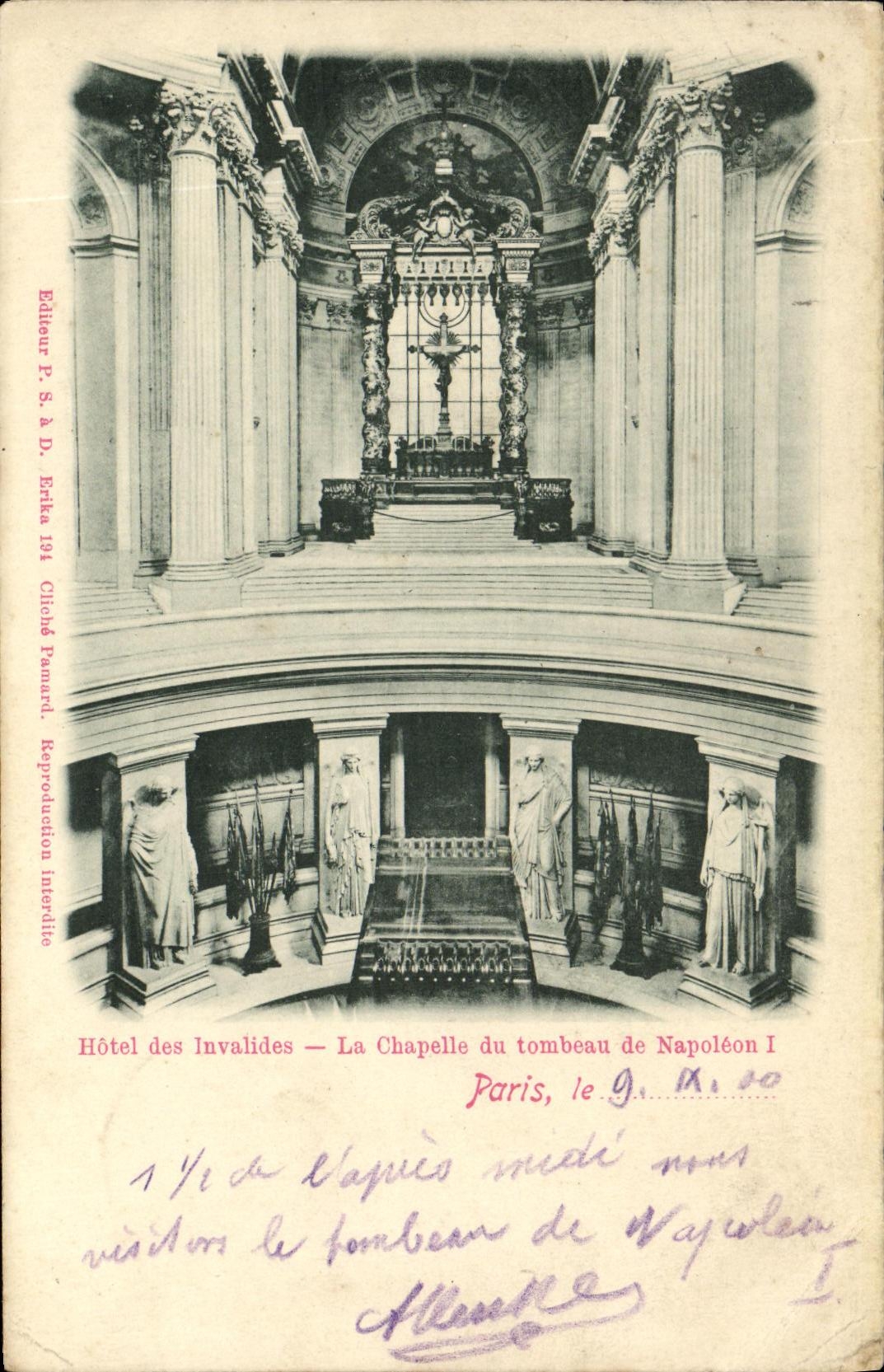 CPA Paris Hotel des Invalides La Chapelle du Tombeau de Napoleon 1er