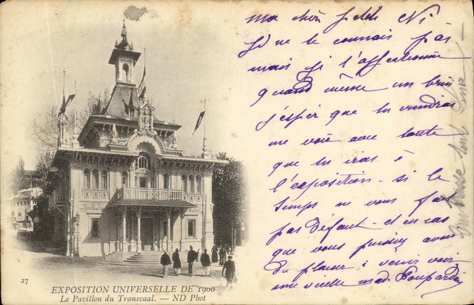 CPA Paris Exposition Universelle De 1900 Le Pavillon du Transval