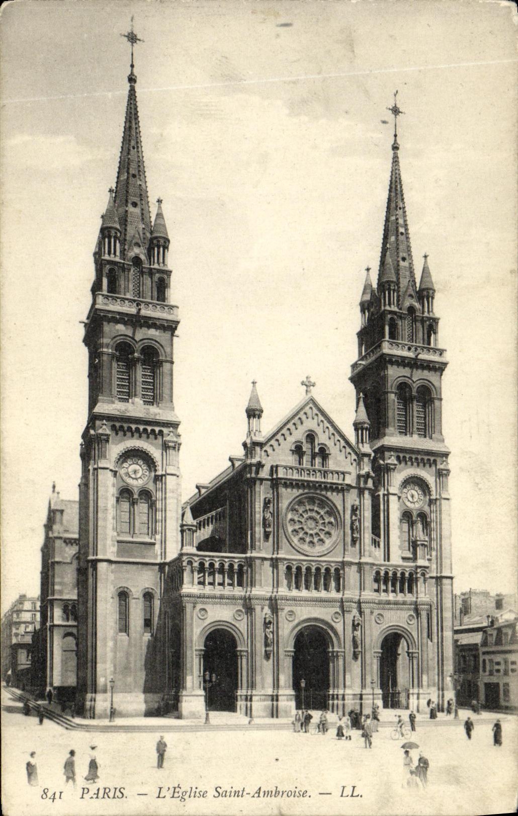 CPA Paris Eglise Saint Ambroise