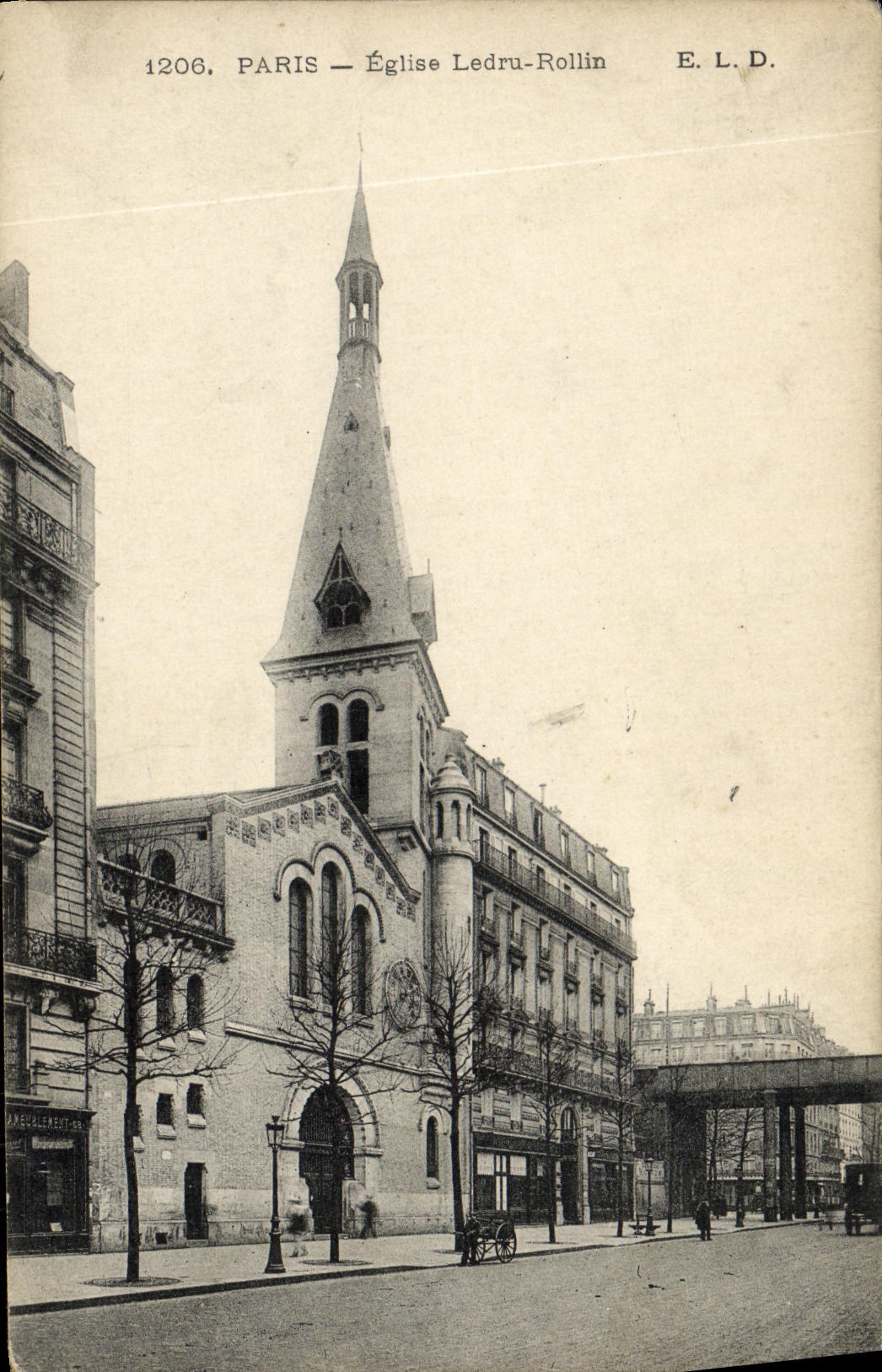 CPA Paris Eglise Ledru Rollin