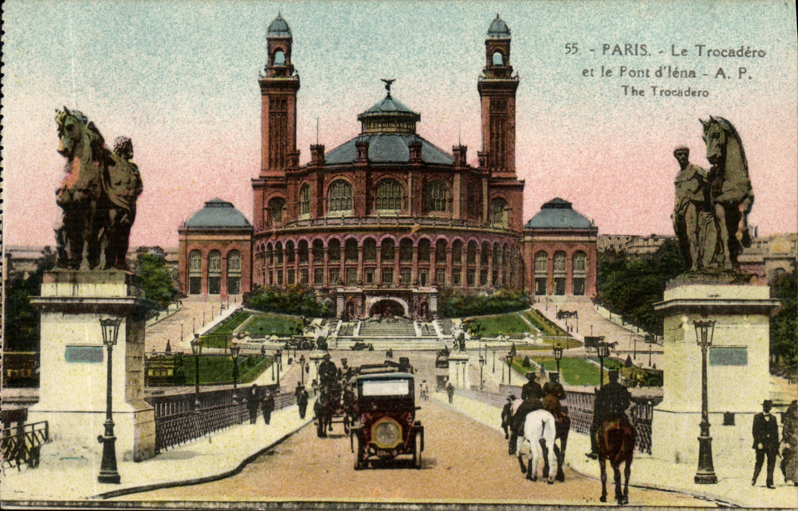 CPA Paris Le Trocadero et le Pont d Iena