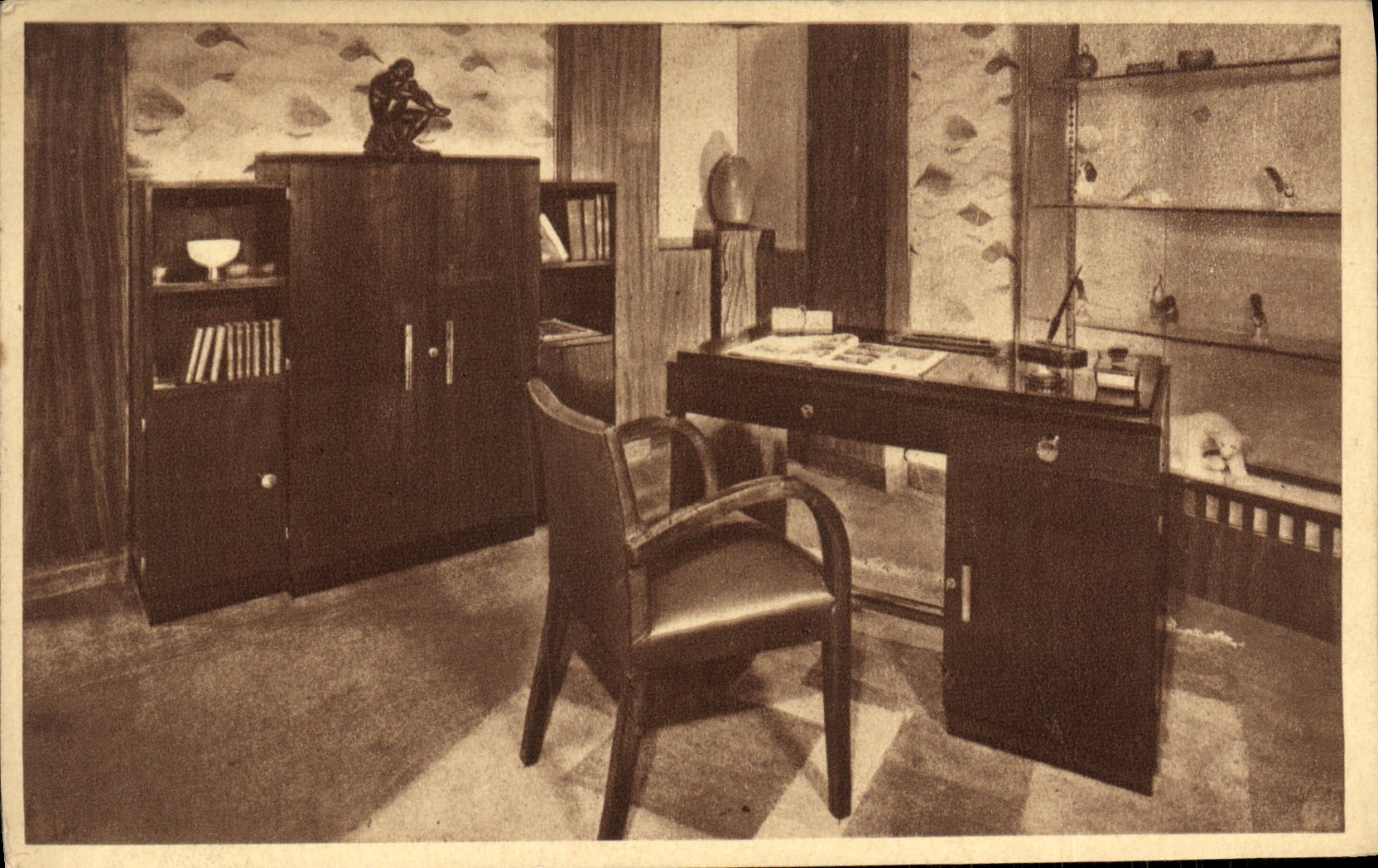 CPA Cabinet de travail noyer 