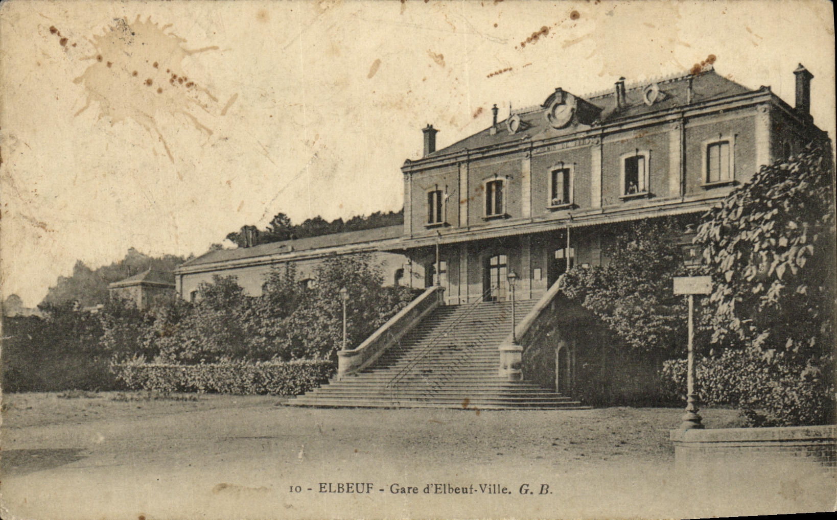 CPA Elbeuf Gare d Elbeuf Ville