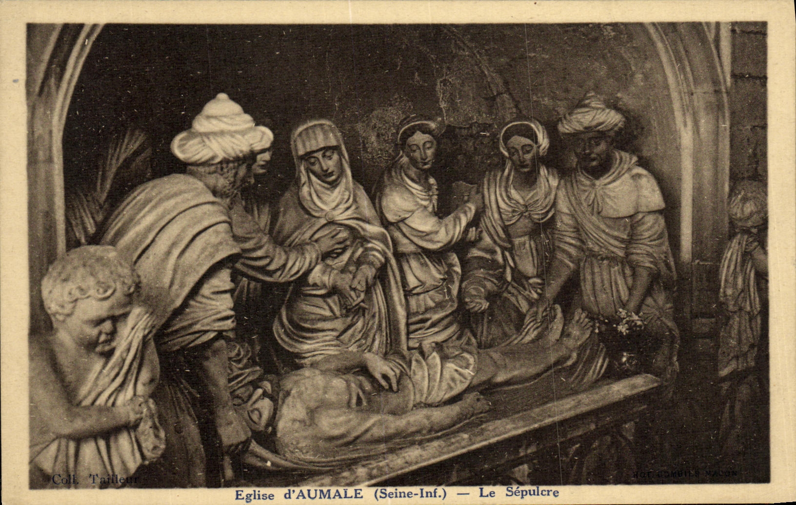 VINTAGE POSTCARD Church D Aumale the Sepulchre