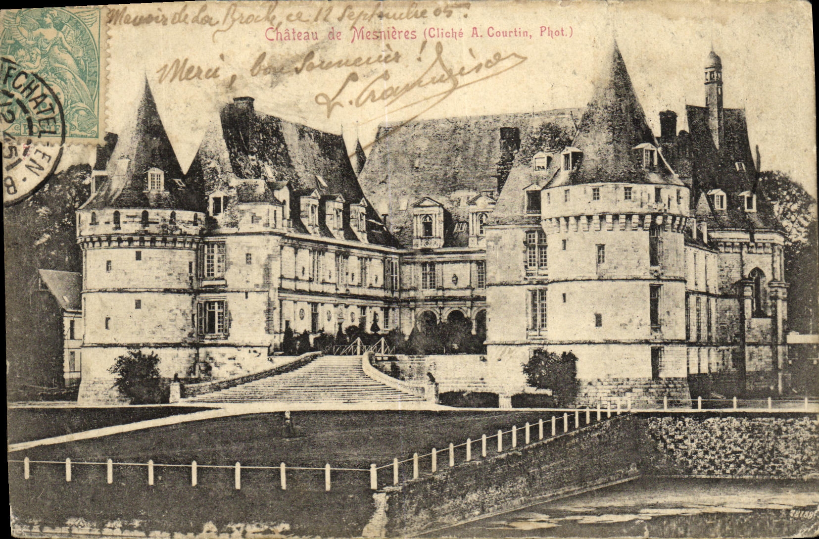 VINTAGE POSTCARD Castle of Mesnieres