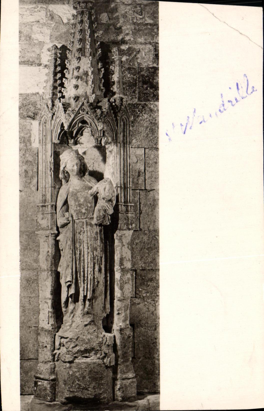 VINTAGE POSTCARD Abbey of Saint Wandrille Notre Dame de Fontenelle