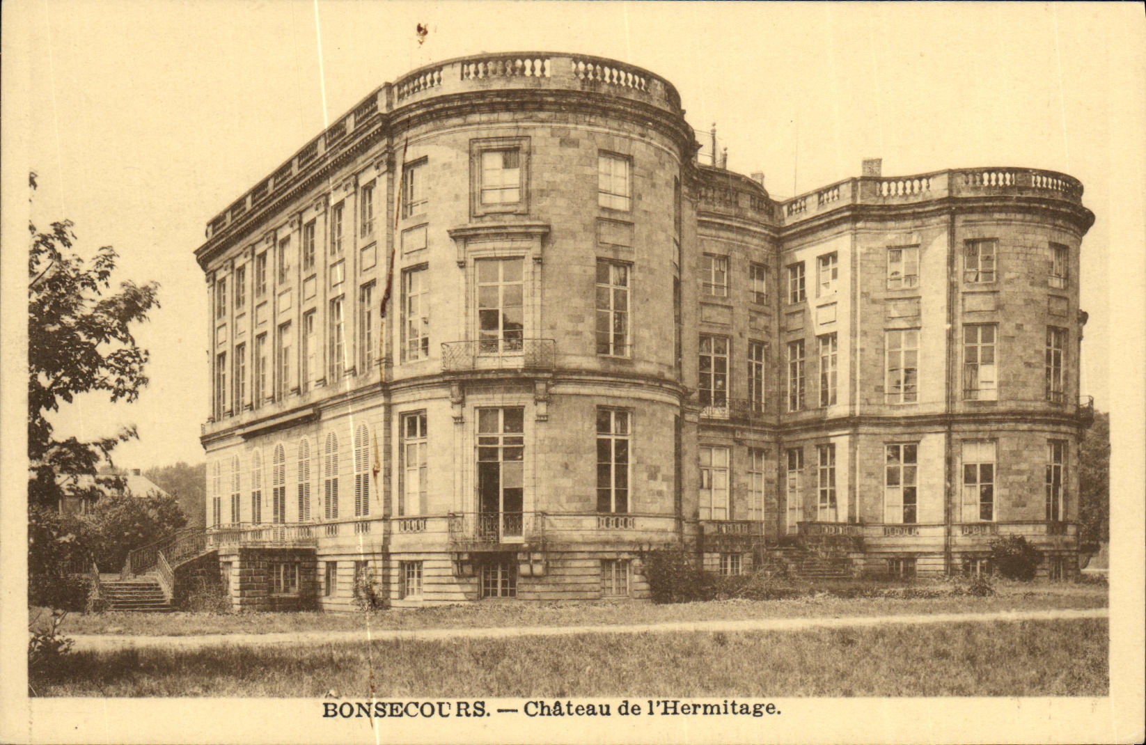 Castillo de Bonsecours de la POSTAL de la VENDIMIA de L ermita