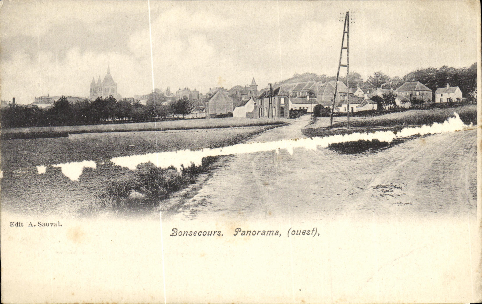 VINTAGE POSTCARD Bonsecours Panorama
