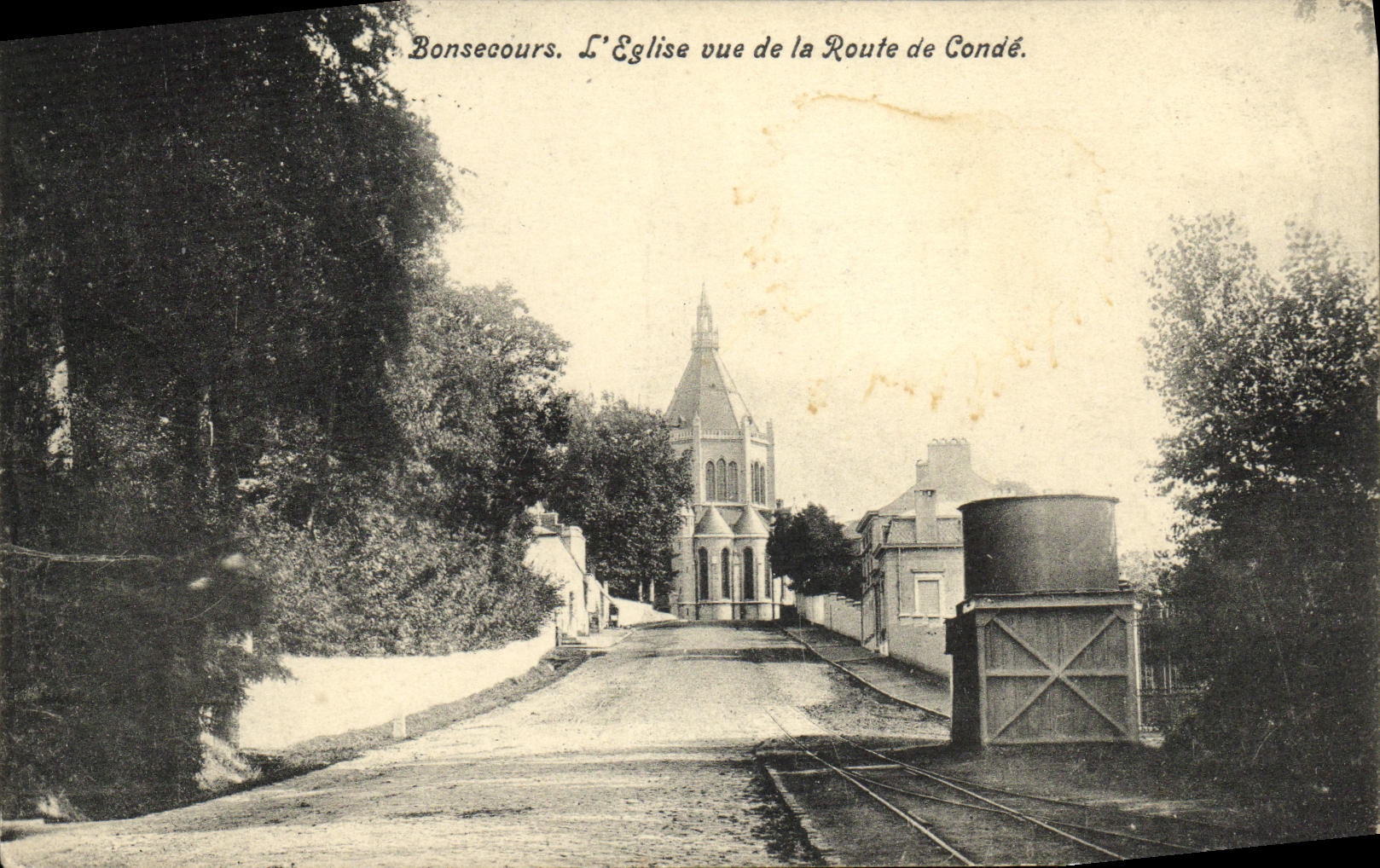VINTAGE POSTCARD Bonsecours L Church seen of the Road of Cop