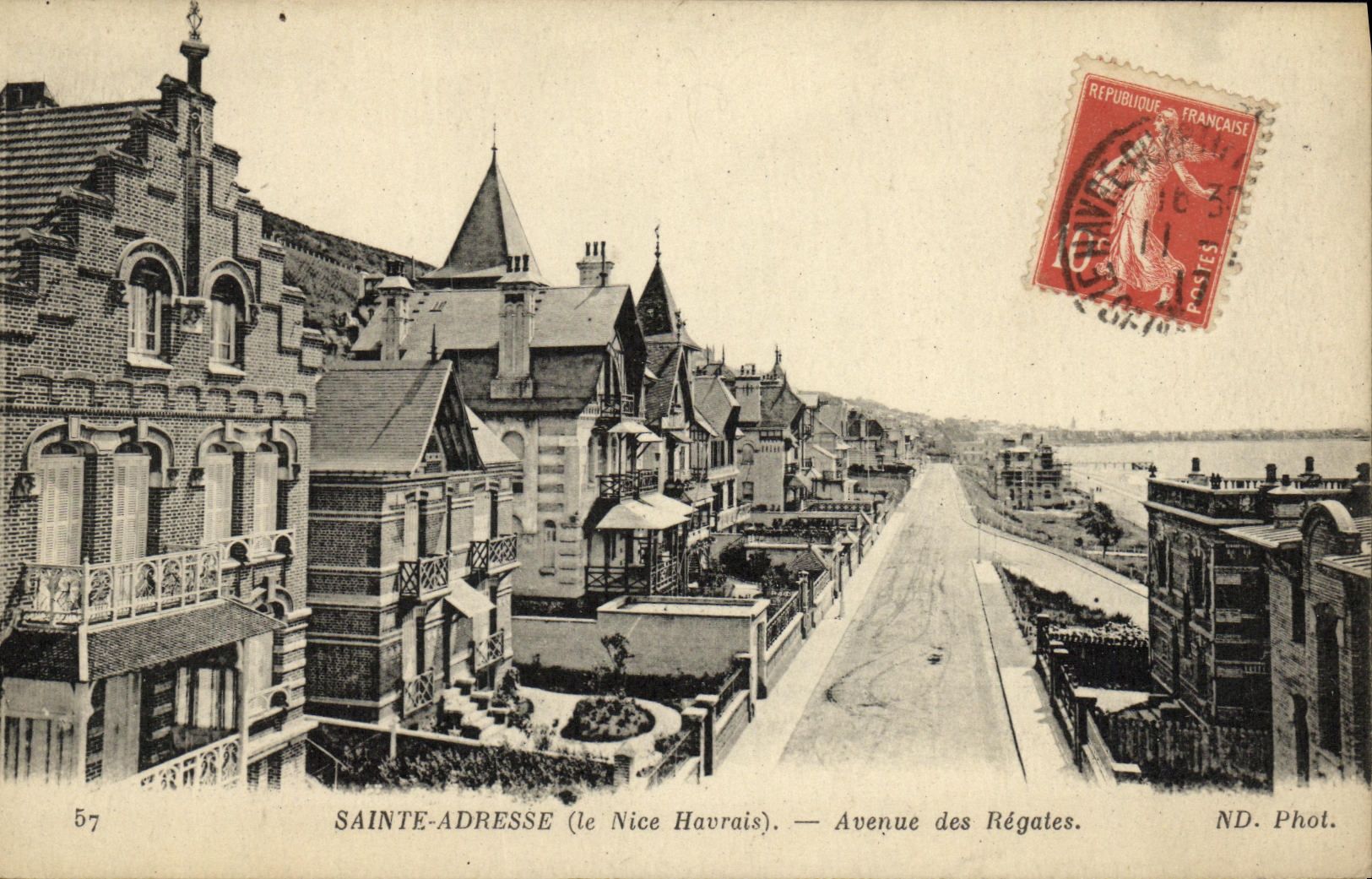 VINTAGE POSTCARD Sainte Address Which occurred of the Regattas