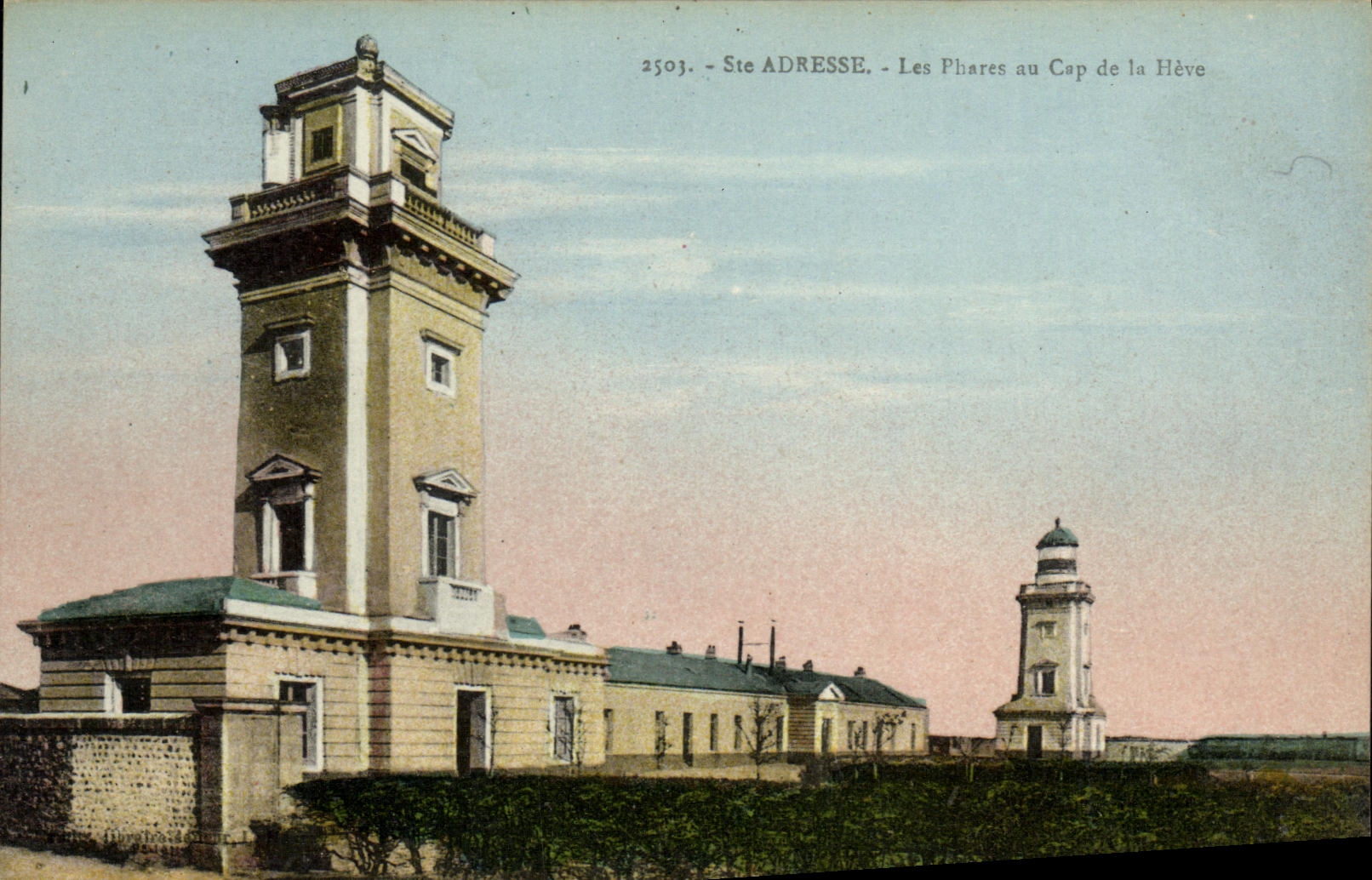 VINTAGE POSTCARD co  Addresses the Lighthouses to the Cape of Heve