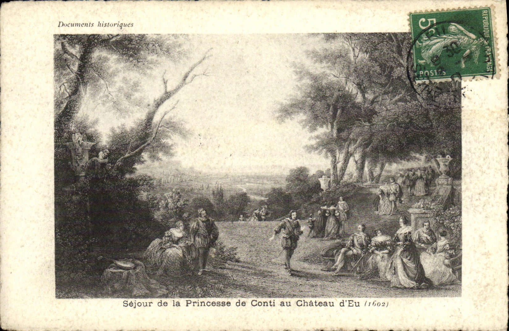 CPA Sejour de la Princese de Conti au Chateau d Eu 1602
