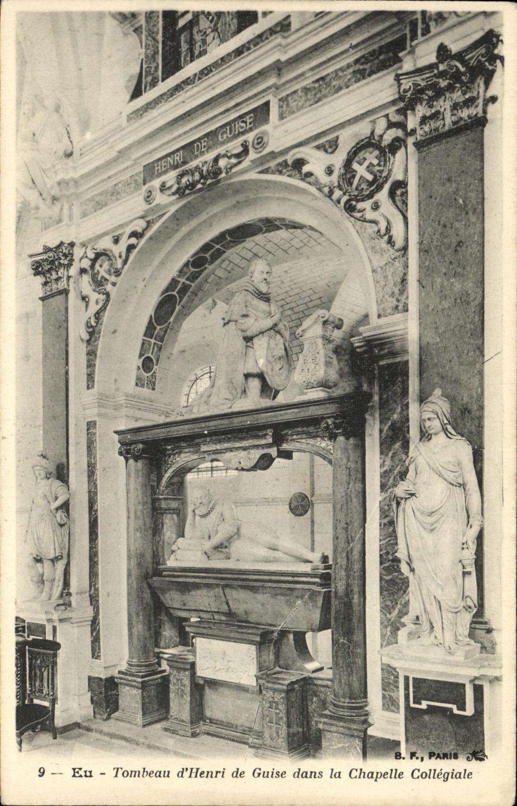 CPA Eu Tombeau d Henri de Guise dans la Chapelle Collegiale 