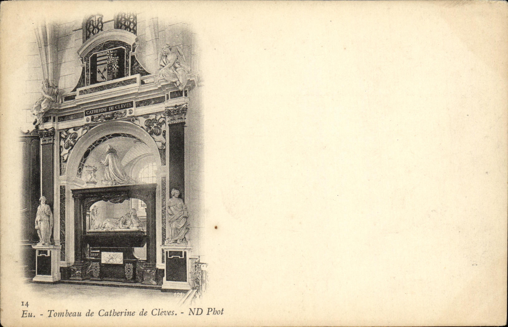 CPA Eu Tombeau de Catherine de Cleves 