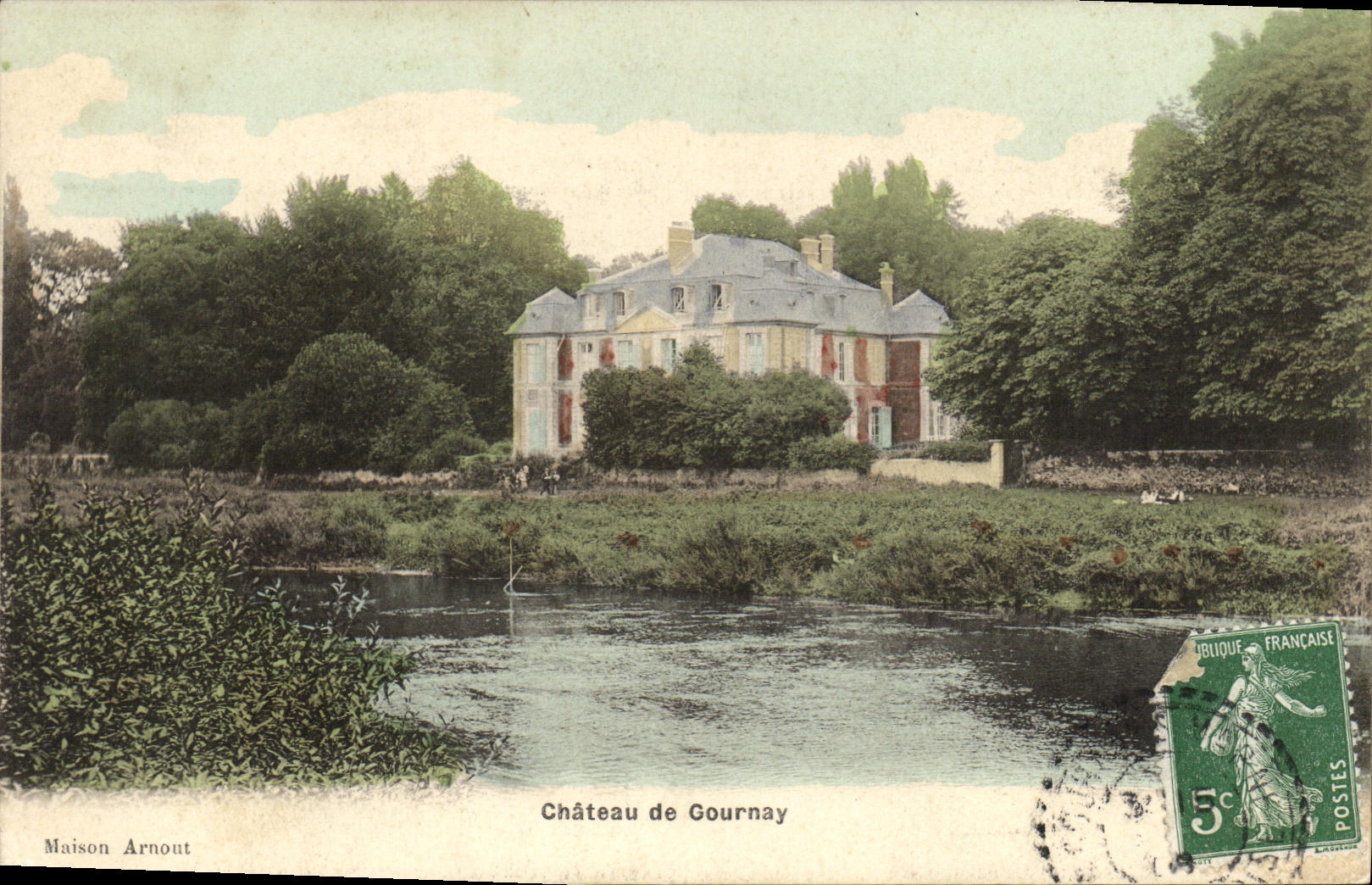VINTAGE POSTCARD Castle of Gournay