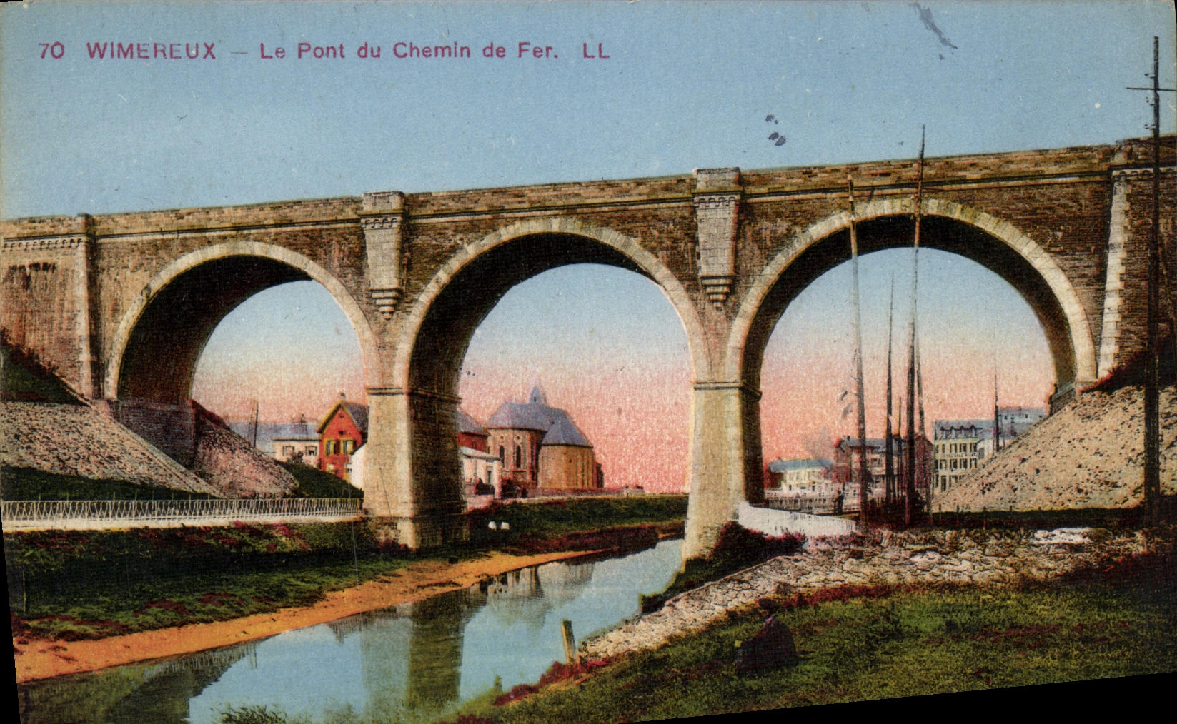 CPA Wimereux Le Pont du Chemin de Fer