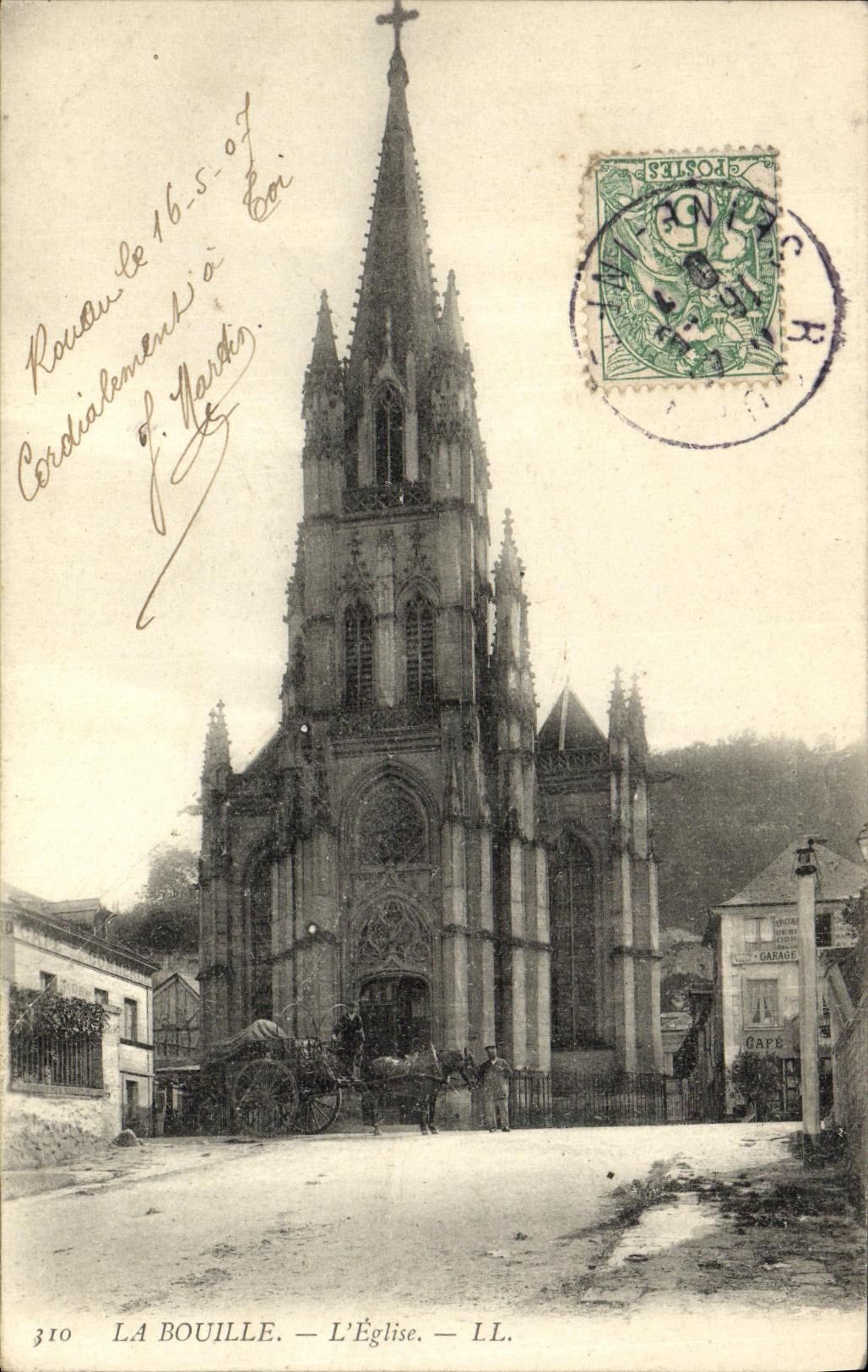 VINTAGE POSTCARD the Face L Church
