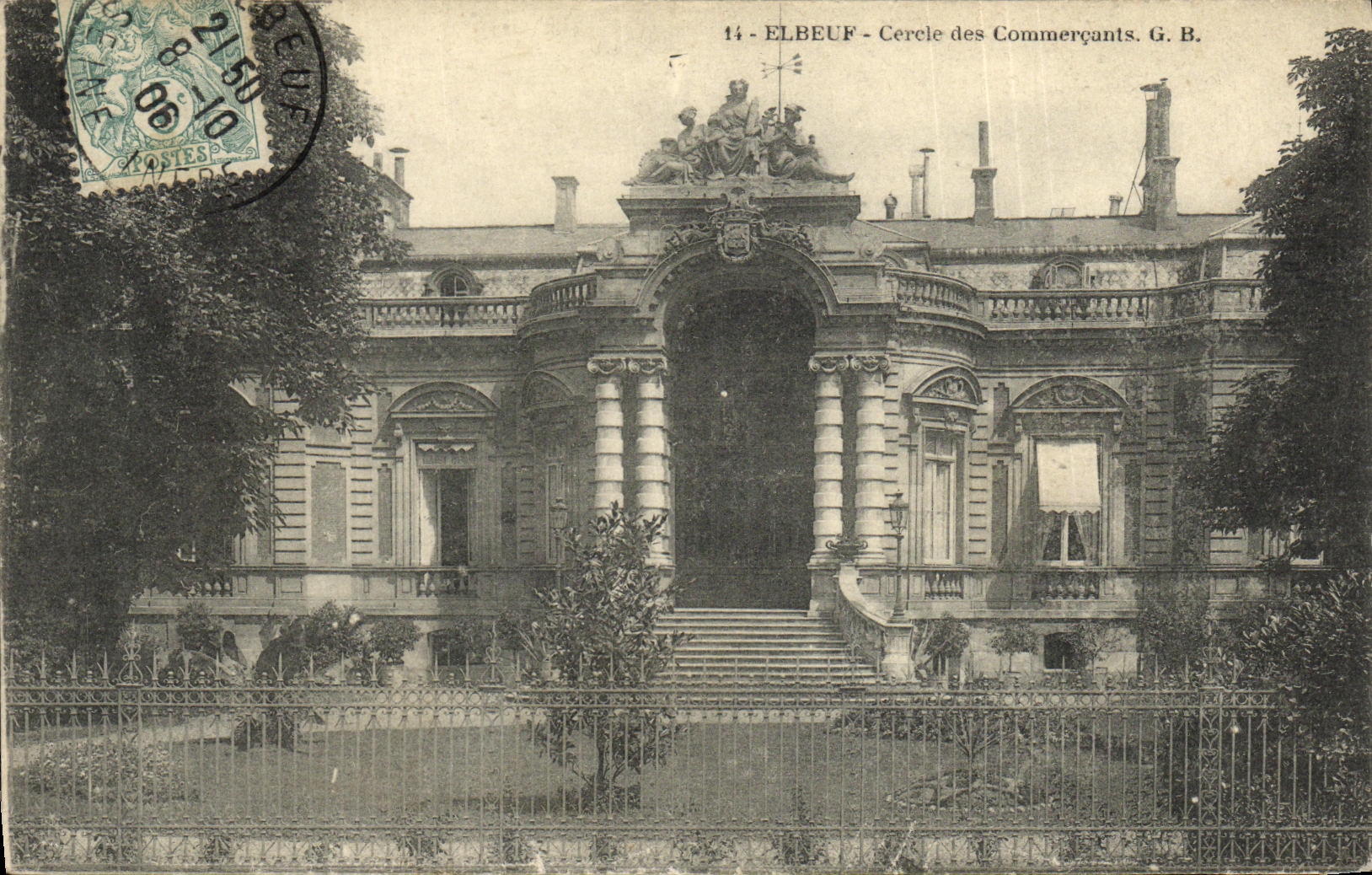 CPA Elbeuf Cercle Des Commercants