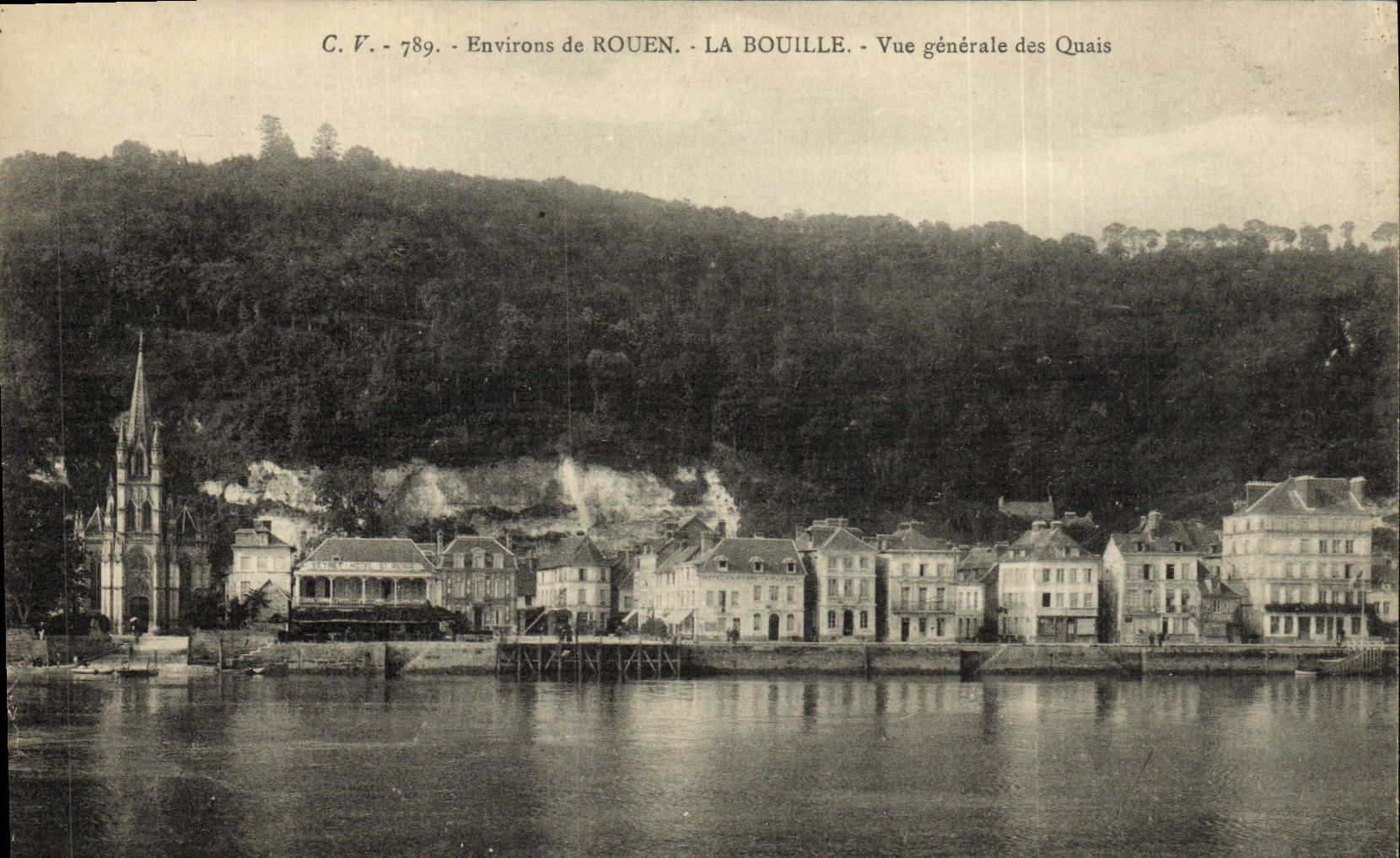 VINTAGE POSTCARD the Face the Face View Of the Quays Surroundings of Rouen