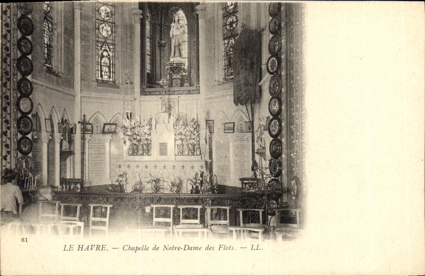 Camara acorazada de Le Havre de la POSTAL de la VENDIMIA de Notre Dame de las inundaciones
