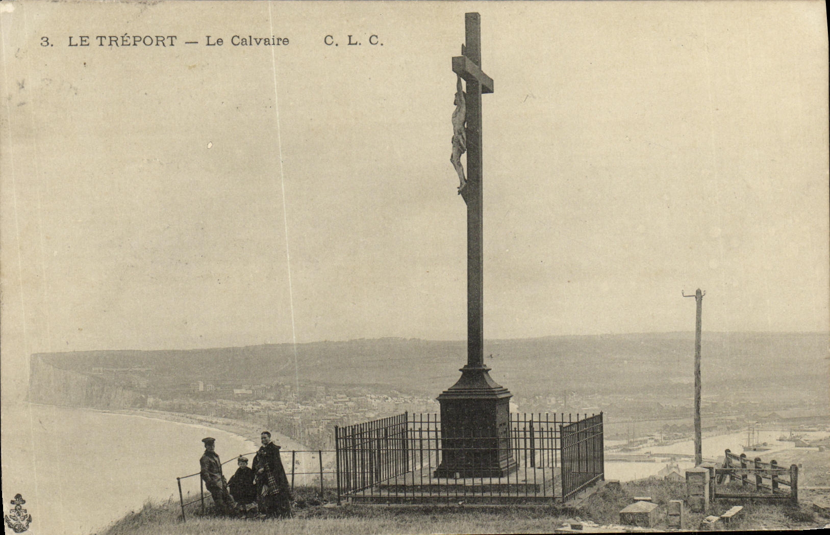 VINTAGE POSTCARD Treport the Martyrdom Christ