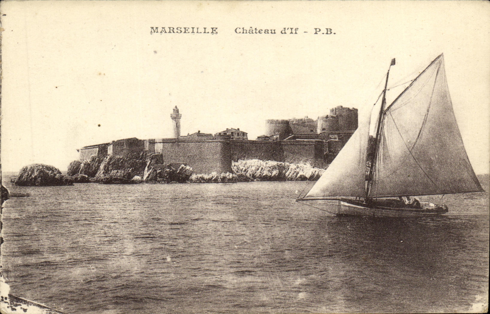 CPA Marseille chateau d If Bateau