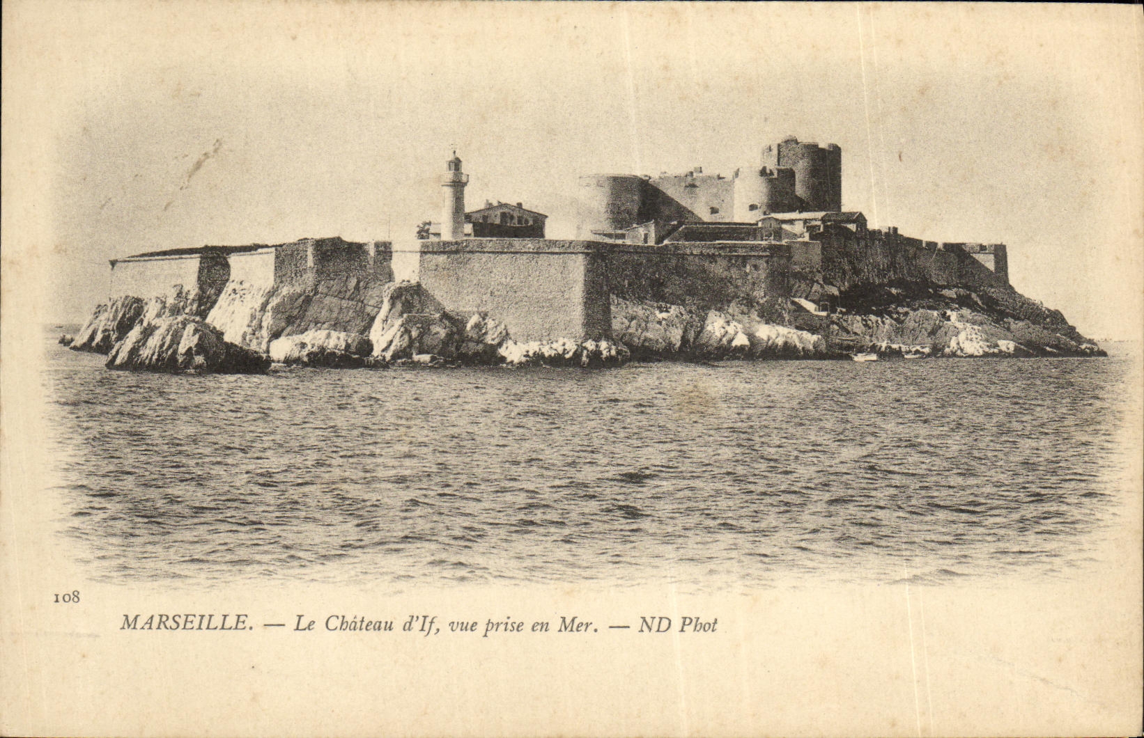 CPA Marseille Le Chateau d If vue prise en Mer 