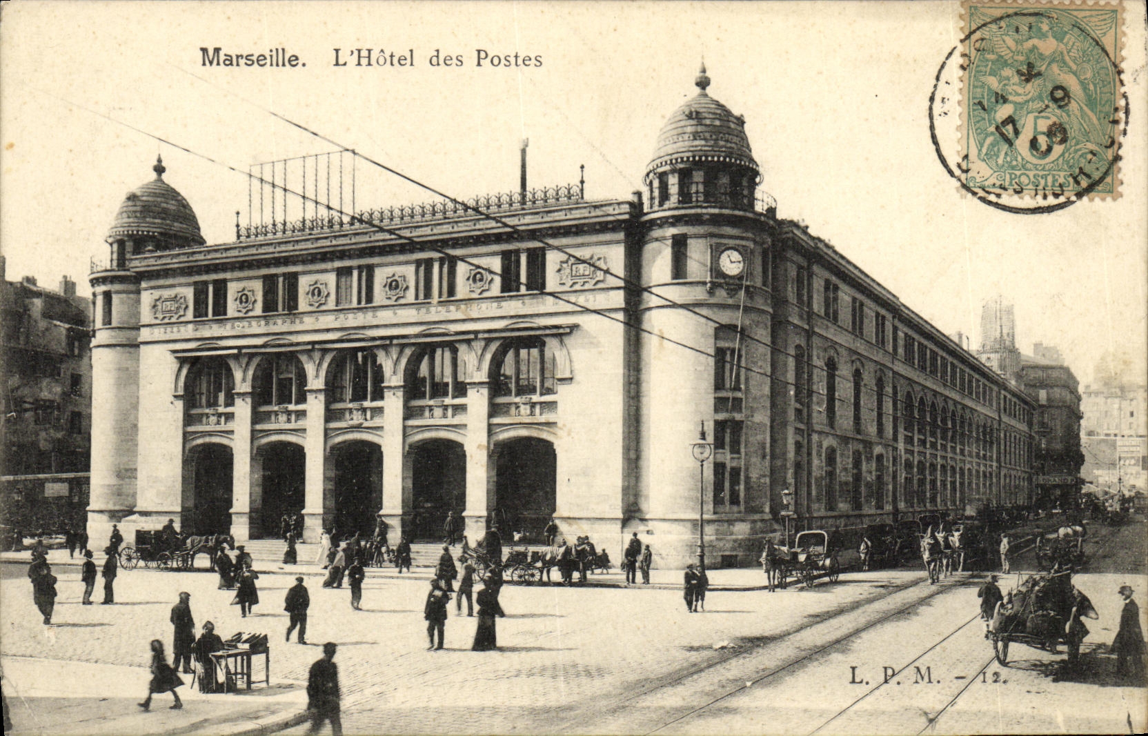 CPA Marseille L Hotel des Postes