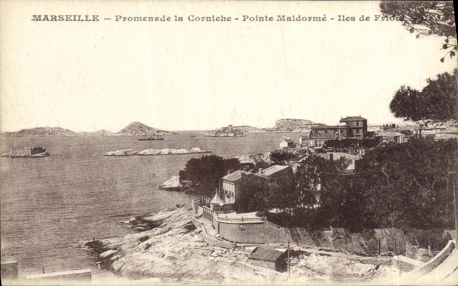 CPA Marseille Promenade la Corniche Pointe Maldorme