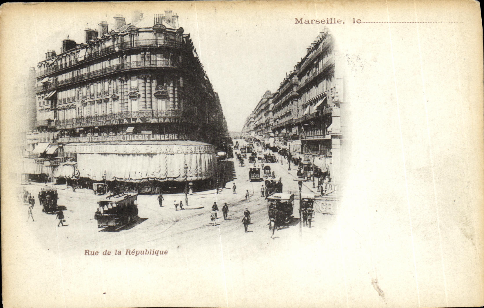 CPA Marseilles le Rue de la Republique