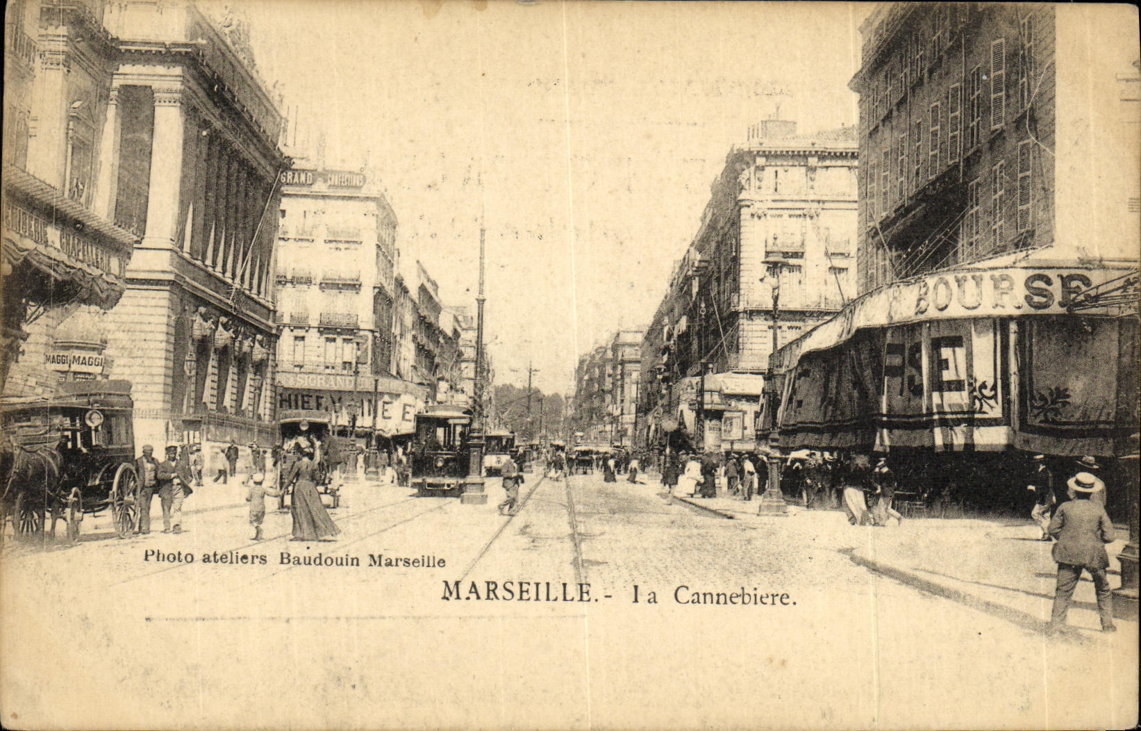 CPA Marseilles La Cannebiere