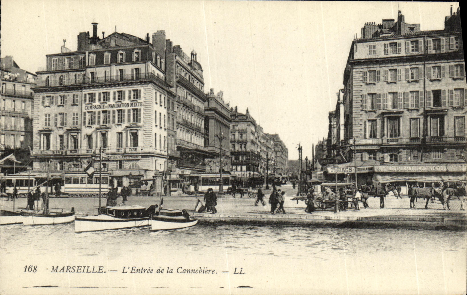 CPA Marseille L Entree de la Cannebiere