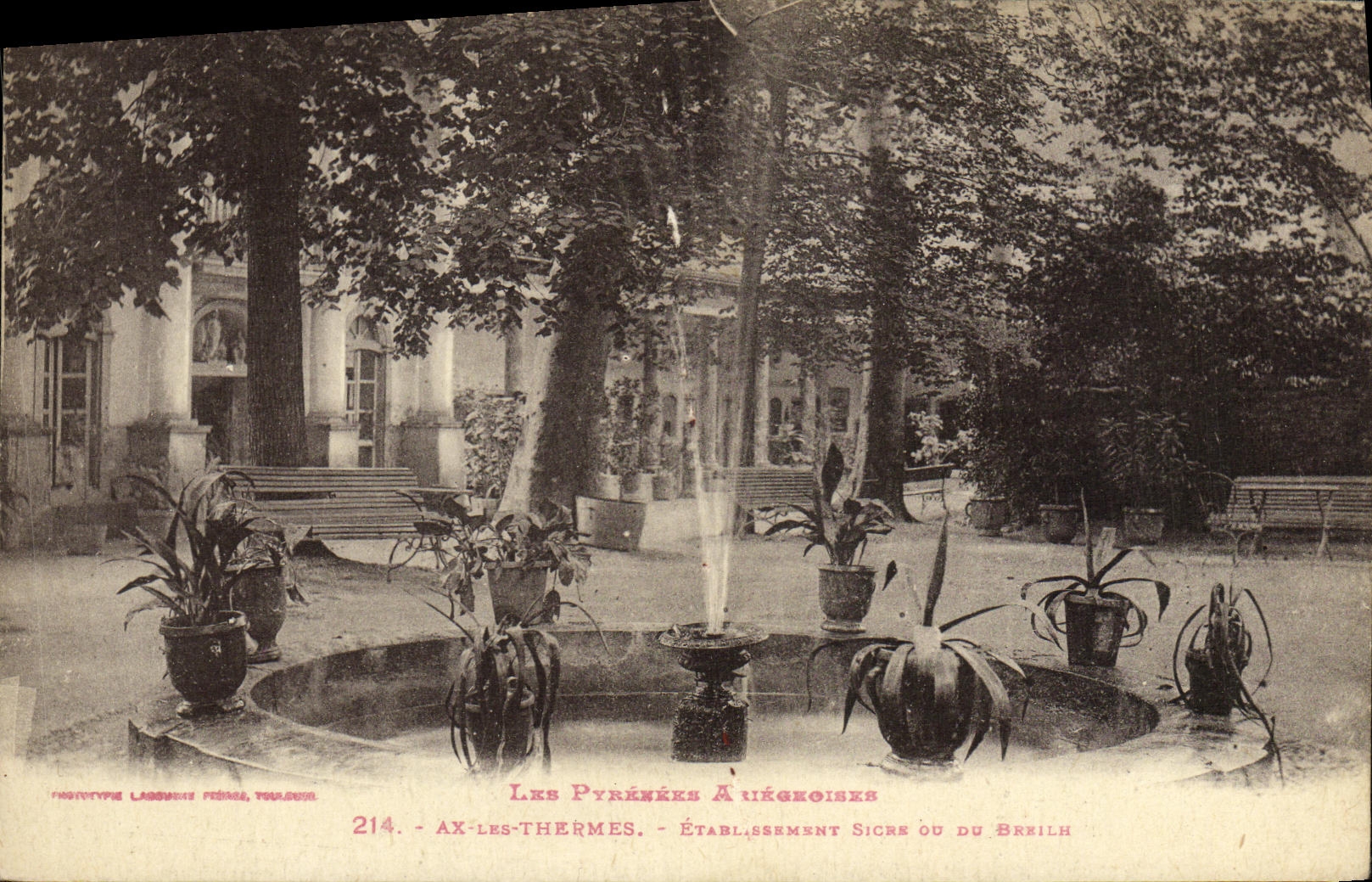 CPA Ax Les Thermes Etablissement sicre ou du Bernilh
