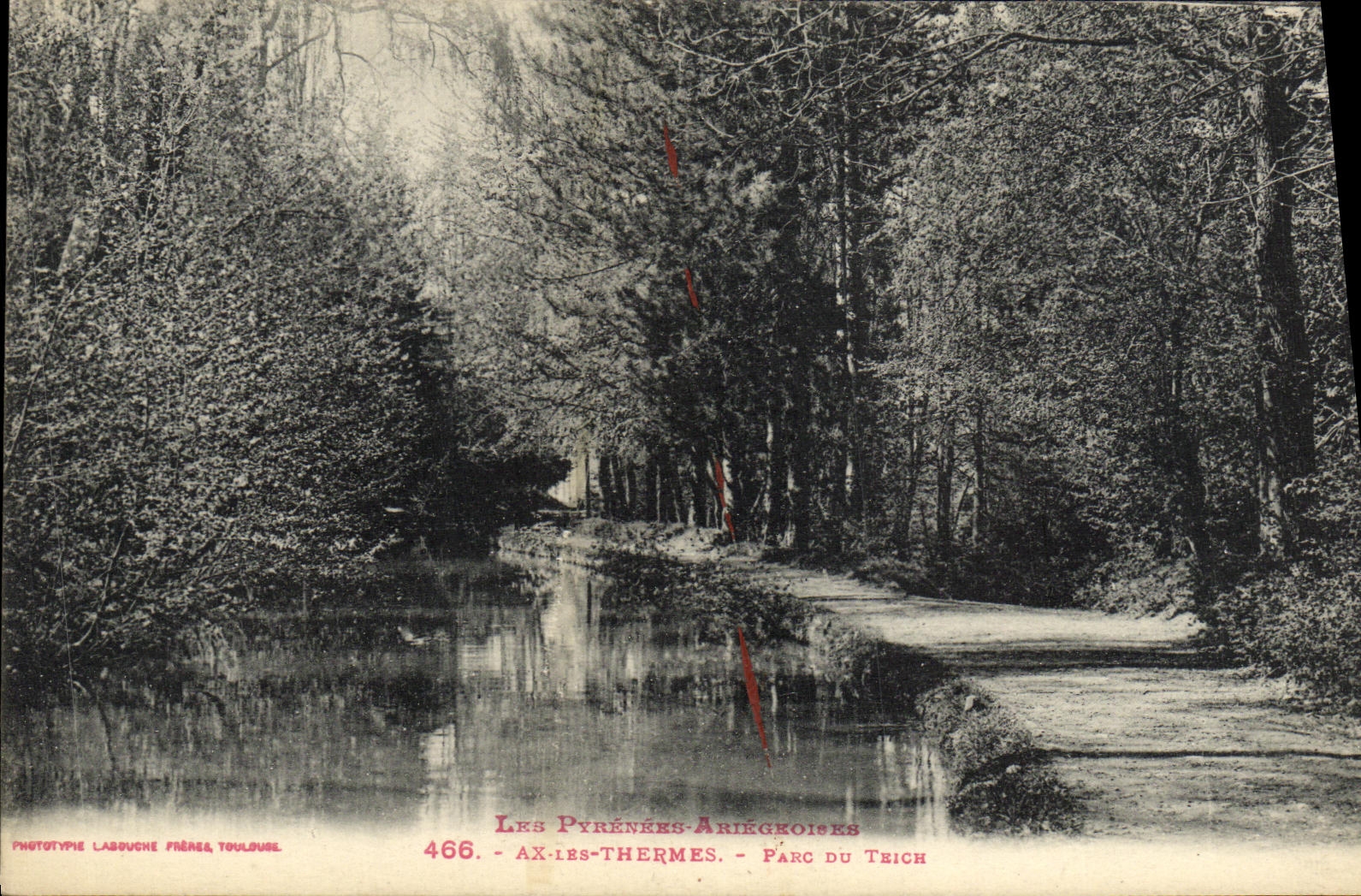 CPA Ax Les Thermes Parc Du Teich