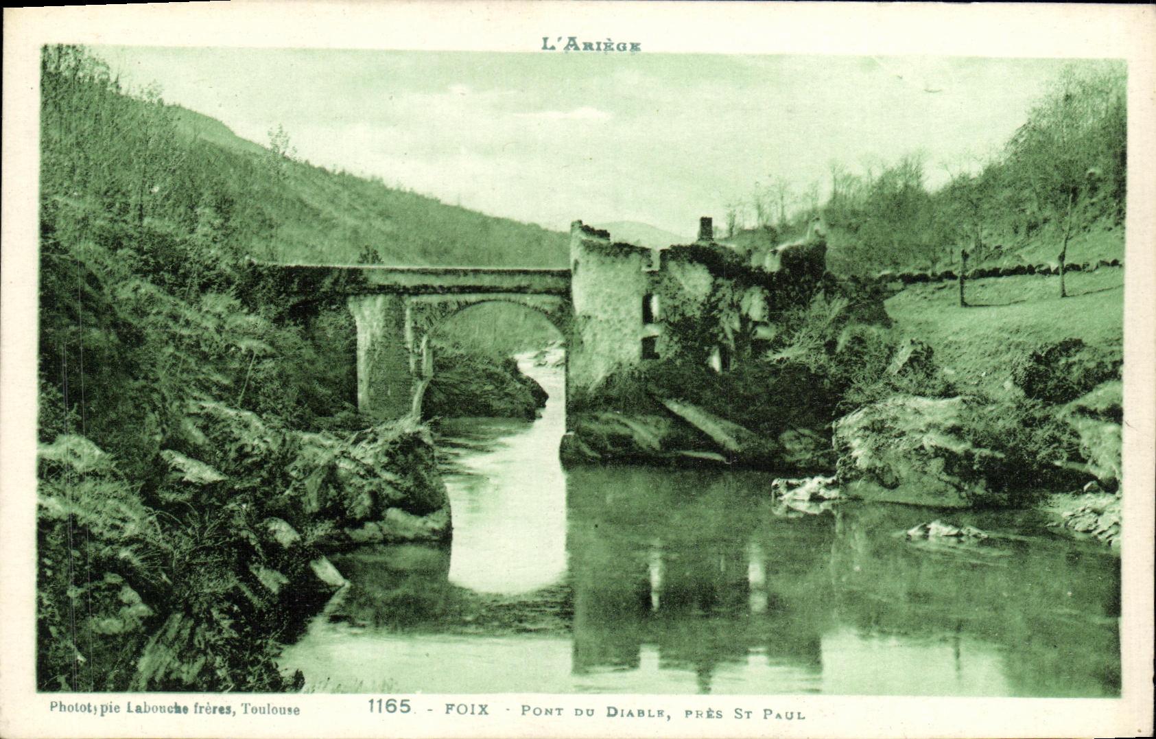 CPA Foix Vallee Pont Du Diable pres St Paul