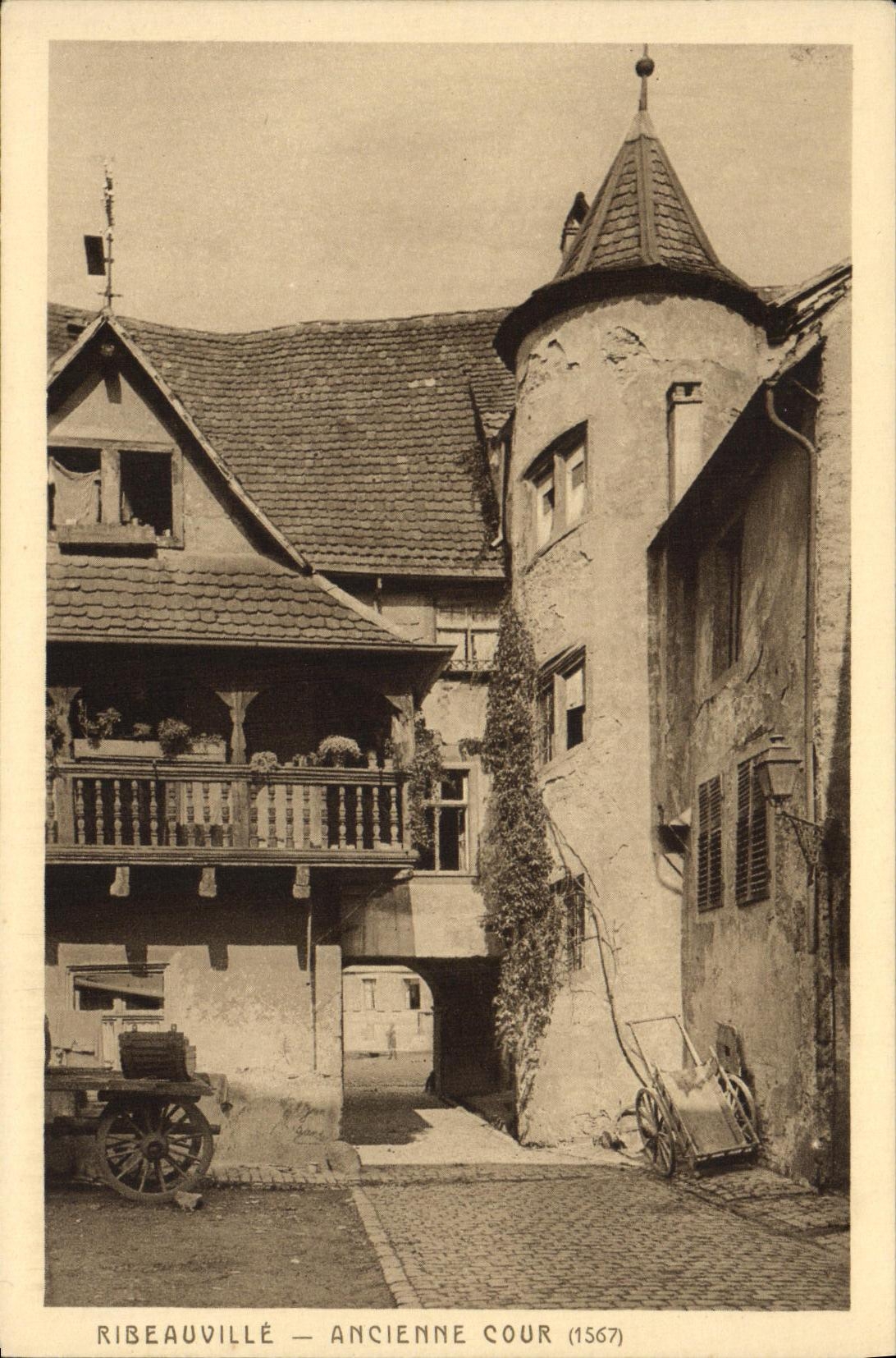 CPA Ribeauville Ancienne Cour